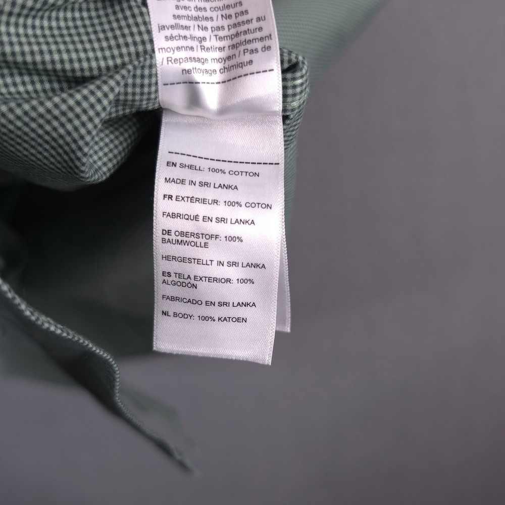 UNTUCKit Marcasin Green Wrinkle Free Gingham Long Sleeve Button Down Shirt XXL - Picture 6 of 10